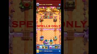 SPELLS ONLY OUTPLAYING THE ENEMY clashroyale clashroyalememes clashroyaleshorts memes [upl. by Huntley]