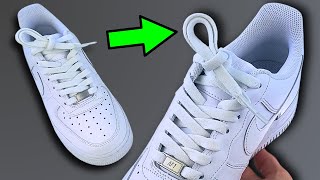 How To Factory Lace Nike Air Force 1s  Nike AF1 Factory Knot DS Knot [upl. by Enutrof]