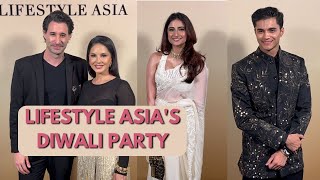 Abhay Verma Sunny Leone Palak Tiwari Sanjeeda amp Others Grace The Lifestyle Asias Diwali Party [upl. by Lerual]