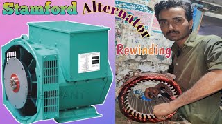 How to Rewinding 40kva Alternator winding Coils fittingMotor Winding [upl. by Abbub]