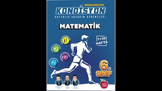 Newton Yayınları 6Sınıf Kondisyon Haftalık Kazanım Denemeleri  Deneme 2 Çözümleri [upl. by Pace]