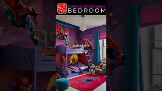 PURPLE SPIDERMAN BEDROOM desaininterior [upl. by Ainnet]