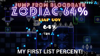 Top 55 ZODIAC 64  JUMP FROM BLOODBATH  FIRST LIST PERCENT [upl. by Nonah]