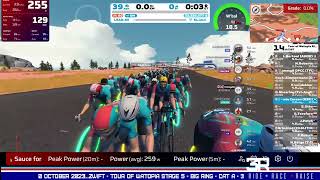 ZWIFT  TOUR OF WATOPIA STAGE 5  BIG RING  CAT A  30 OCTOBER 2023 [upl. by Egidius]