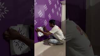 New stencil wall stencil design stencil artistpainting painting painter shorts youtubeshorts [upl. by Hui613]