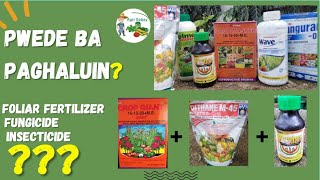 Pwede bang paghaluin ang Foliar Fertilizer Insecticide at FungicideCompatibility [upl. by Iraam]