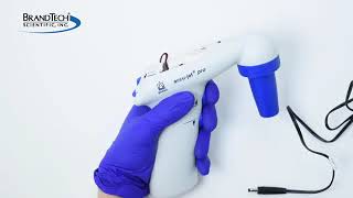 Resetting an accu jet pro Pipette Controller from BrandTech Scientific Inc [upl. by Adiahs]