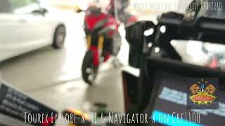 Tourex ExploreR SE X Tourex NavigatorX on CRF1100L 2023 [upl. by Luwana241]