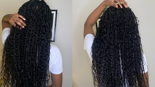 How to maintain boho knotless braids and reduce frizz  is it worth the hype [upl. by Klatt]