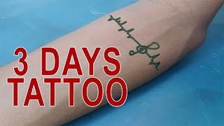 How to make tattoo At Home For 3 Days  Amazing temporary tatto making at home [upl. by Bowlds]