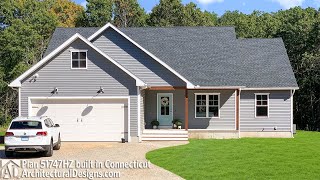 House Plan 51747HZ 3 Bed  1600 SqFt Country House Walkthrough [upl. by Riggins]