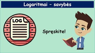 Logaritmų savybės ir taisyklės  uždaviniai  MatematikosGURU [upl. by Greeley]