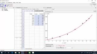 Geogebra Regresjonsanalyse [upl. by Lianne277]