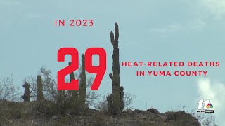 YCSO reports 13 heatrelated deaths this year in Yuma County [upl. by Hayikat]