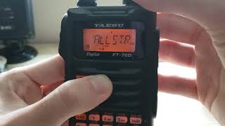 How To Program A Memory Into The Yaesu FT70DR [upl. by Drehcir]