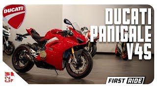 2018 Ducati Panigale V4S  First Ride [upl. by Sidonius]