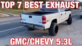 Top 7 BEST Exhaust Set Ups for Chevy Silverado 53L [upl. by Seuqirdor]