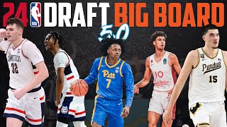 2024 NBA Draft Big Board 50  Post Madness [upl. by Adelbert]