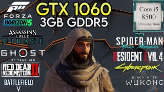 GTX 1060  I5 8500 amp 16GB Ram  Test In 10 Games [upl. by Ciaphus]