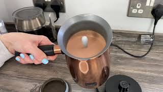 How to Use a Hotel Chocolat Velvetiser Hot Chocolate Maker Machine  Quick and Easy First Use Video [upl. by Crocker803]