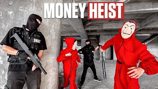 MONEY HEIST vs POLICE in REAL LIFE ll THE AVENGERS ll FULL VERSION Epic Parkour Pov Chase [upl. by Yeslaehc]