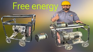 Make a free energy 220v  gasoline generator converting to free energy generator [upl. by Inod]