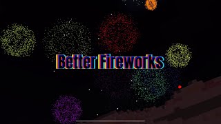 Better fireworks showcase and download Minecraft bedrock￼ [upl. by Debbi]