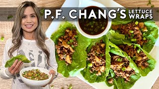 PF CHANGS CHICKEN LETTUCE WRAPS  HOW TO MAKE CHICKEN LETTUCE WRAPS [upl. by Ginsburg]