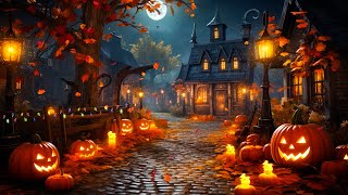 Halloween Ambience Haunted Village 🎃 With Spooky Halloween Music 🎃👻 Halloween Background Music 2023 [upl. by Erine498]