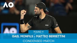 Gael Monfils v Matteo Berrettini Condensed Match QF  Australian Open 2022 [upl. by Akers]