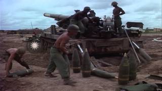 US Battery D 3rd Battalion 13th Artillery 25th Infantry Division fires M110 HD Stock Footage [upl. by Rickey]