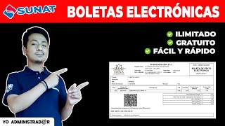 Boletas Electrónicas Perú Cómo emitir Paso A Paso  GRATIS Ilimitado Fácil y Rápido [upl. by Clemens]