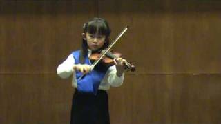 Natalia Plays Gavotte from Mignon A Thomas Suzuki Violin Book 2 [upl. by Nob]