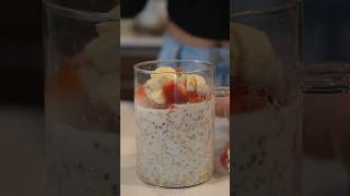 How to make Protein Overnight Oats 🤤shorts [upl. by Aivekal]