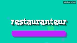 RESTAURANTEUR  HOW TO PRONOUNCE IT [upl. by Pelagia354]