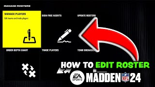 Madden 24  How To Edit Rosters [upl. by Ysac357]