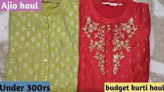 Ajio avaasa amp fusion brand kurti haul awesome collection dont missUnder 300 👌 Quality [upl. by Diandre]