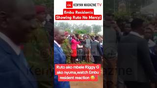 Embu Residents showing Ruto no Mercy when leaving the bishop ceremony [upl. by Towbin]