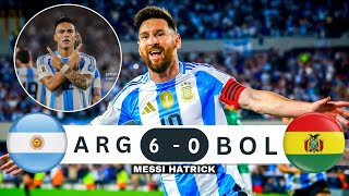 Messi Scores Hat  Trick And Humiliated Bolivia In This Match [upl. by Meyeroff]