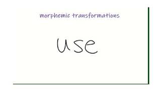 Morphemic Transformations [upl. by Shermie147]