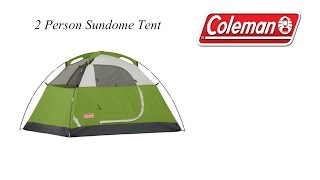 Coleman 2 Person Sundome Tent  Unboxing amp Set Up [upl. by Sayre]