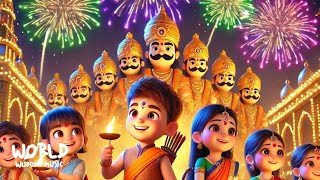 Happy Dusshera  Vijaya Dashmi 2024  Dussehra Song  Happy Dussehra Rhymes for Kids  दशहरा [upl. by Werby]