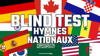 BLIND TEST  HYMNES NATIONAUX 30 Extraits [upl. by Zita686]