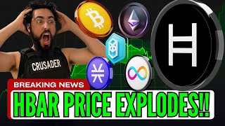 HBAR SKYROCKET CRYPTO MARKET UPDATE BTC AERO AXGT QNT ICP ORDS LINK ETH [upl. by Alodie594]