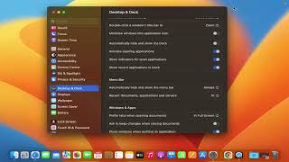 How To Adjust Dock and Menu Bar Settings In MacBook  Mac  MacOS [upl. by Goth630]