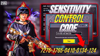 NEW UPDATE 290  BEST SENSITIVITY CODE  CONTROL SETTINGS PUBG MOBILEBGMI [upl. by Otiv]