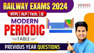 Railway Exams 2024 🎯 RRB ALPTechJENTPC  Modern Periodic Table Previous Year Questions neerajsir [upl. by Ibrek]