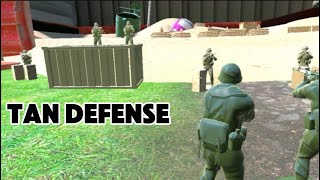 Tan Soldiers defend the sand pit from the GreenPlastic Battlegrounds VR [upl. by Anatak]