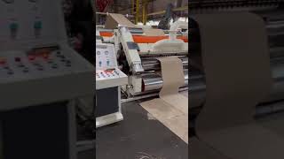 2 layers corrugated line single corrugation paper production line cardboardpackaging [upl. by Letsyrk]