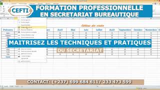 CEFTI FORMATION SECRÉTARIAT BUREAUTIQUE [upl. by Genevra]